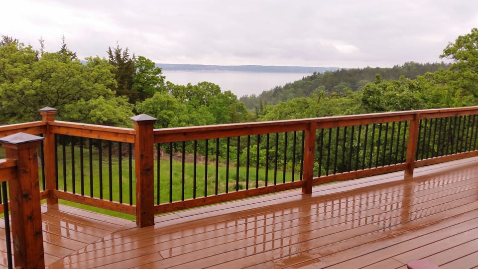 View from main floor deck.
