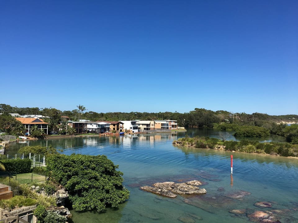 houses on the lagoon, Shore Thing is 2 doors to left of house with orange roof