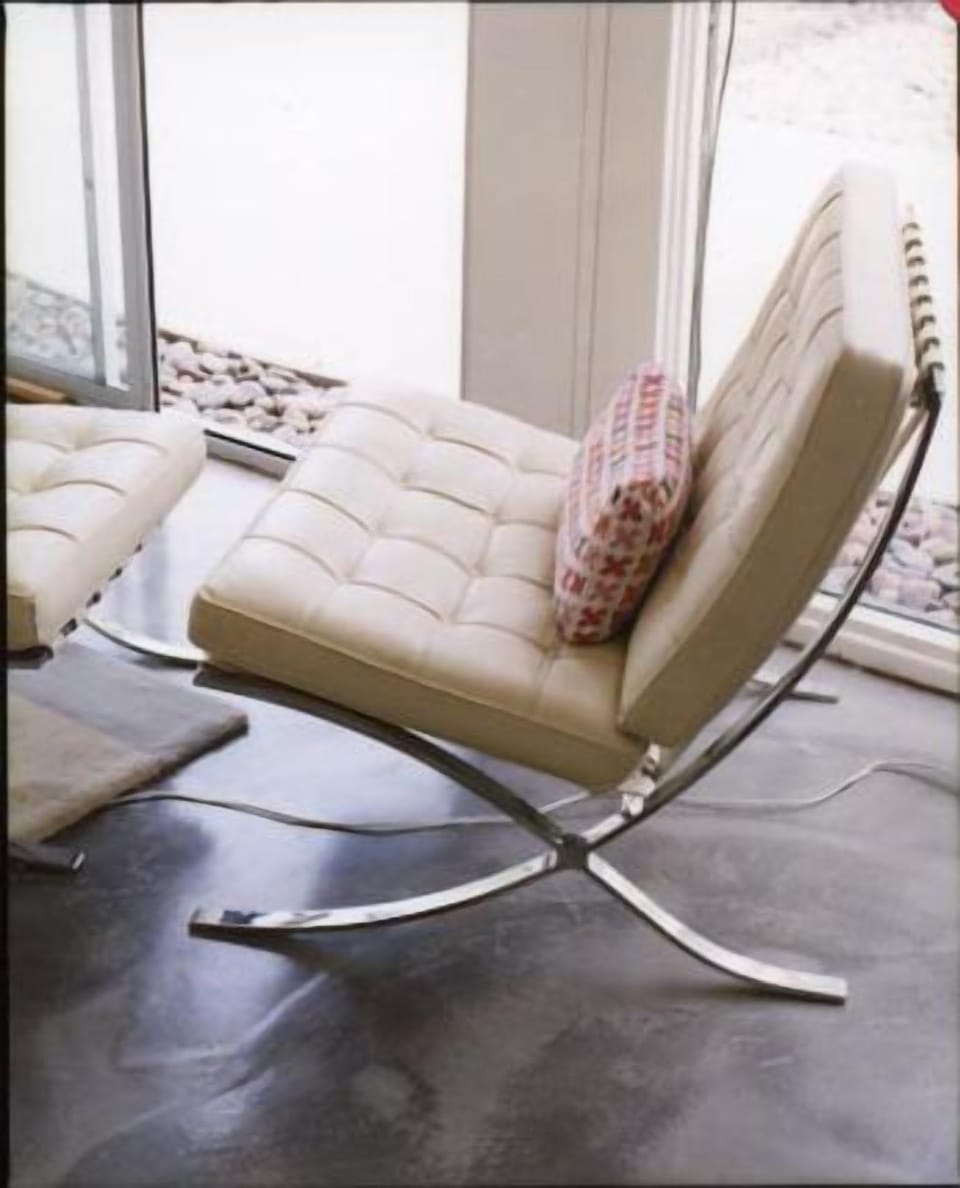 From the New York Times story on our home showing our Barcelona lounger