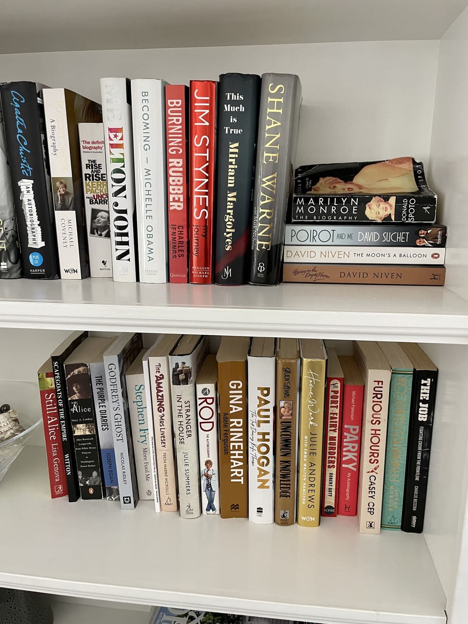 Selection of reading material .. Novels, Autobiographies, Biographies