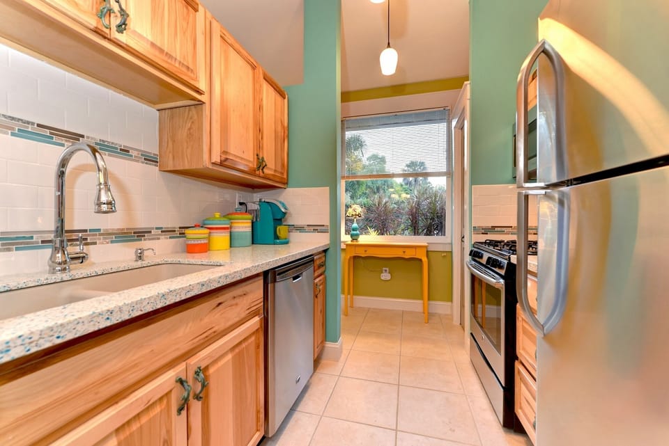 well equipped kitchen
