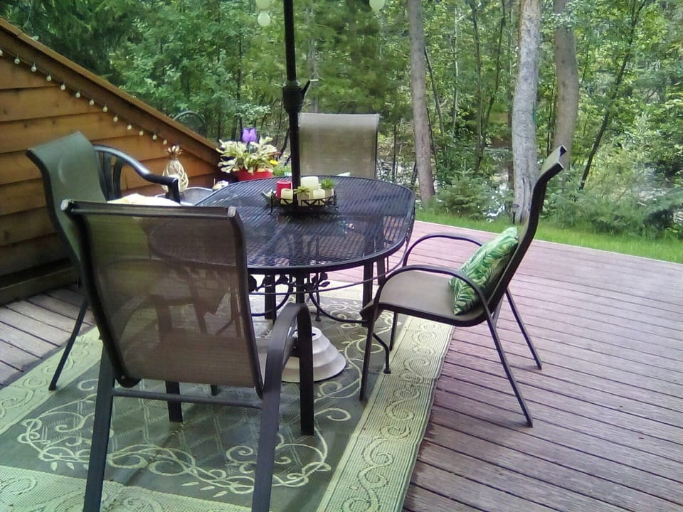 Deck on river
