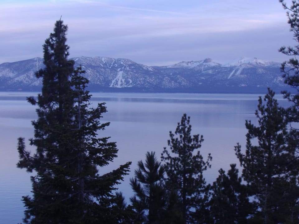 Our astounding lake view in the winter.