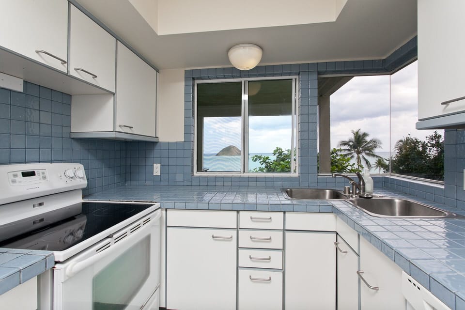 Kitchen in studio fully equipped