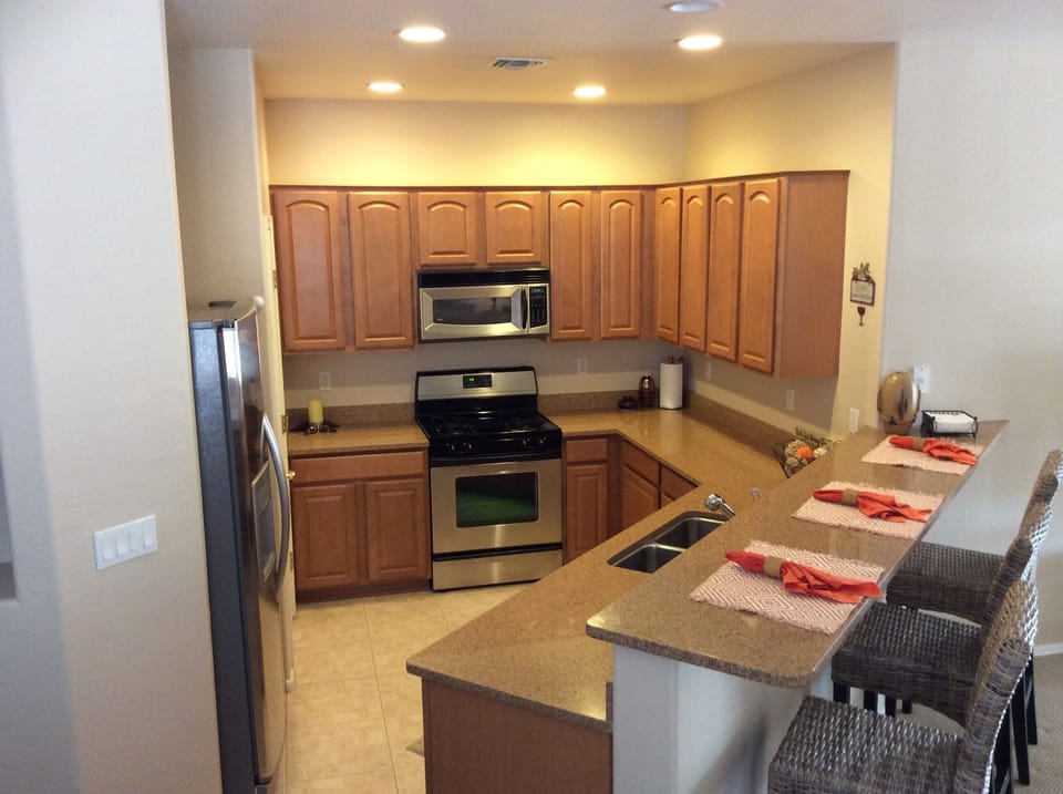 Kitchen and high top bar