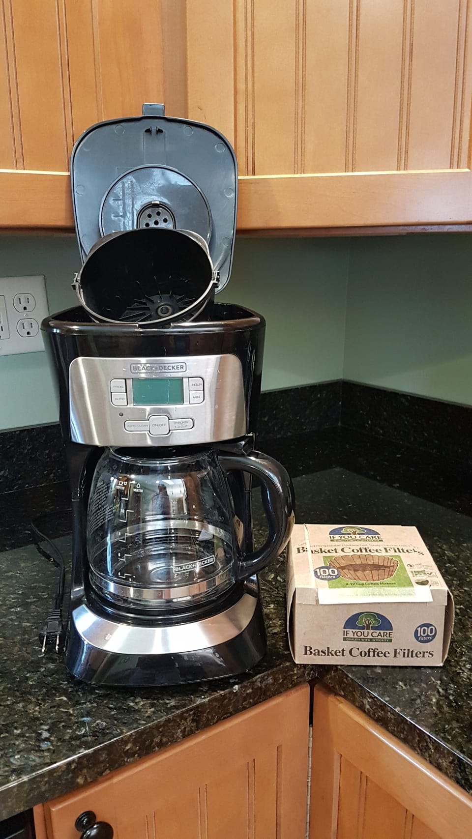 coffee pot and filters