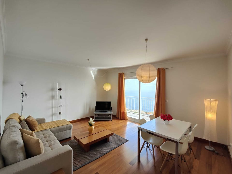 Living room with sea view