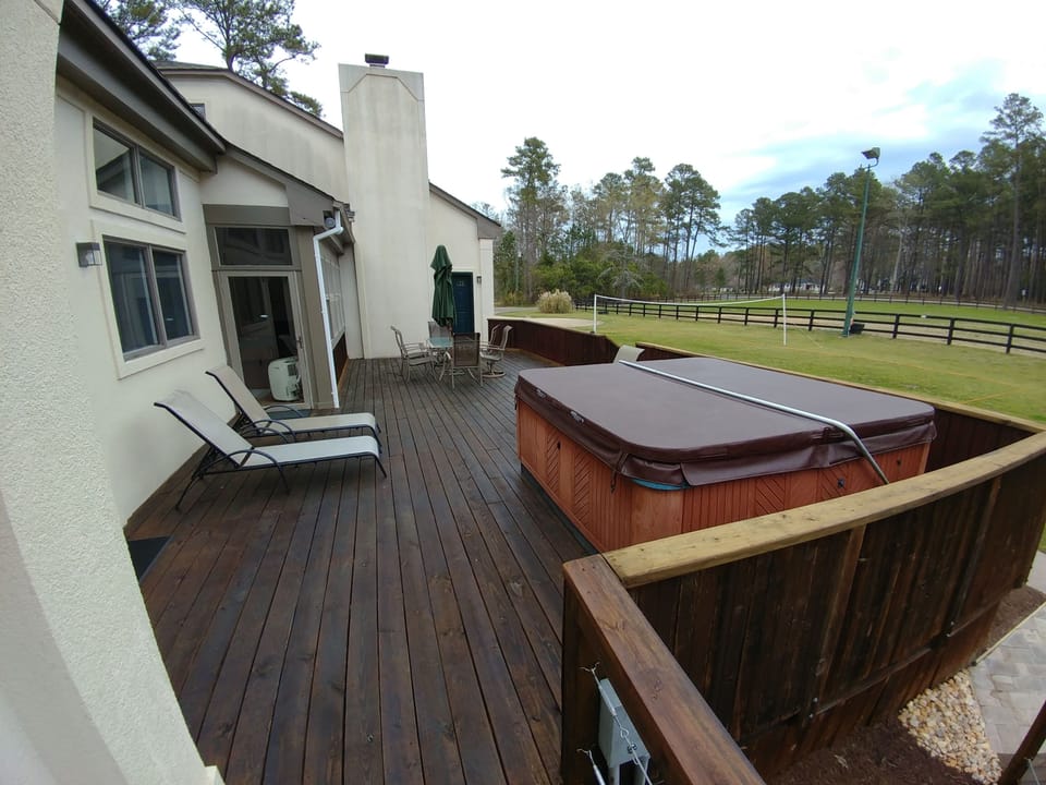 Deck remodel and new 8 person hot tub in 2017!