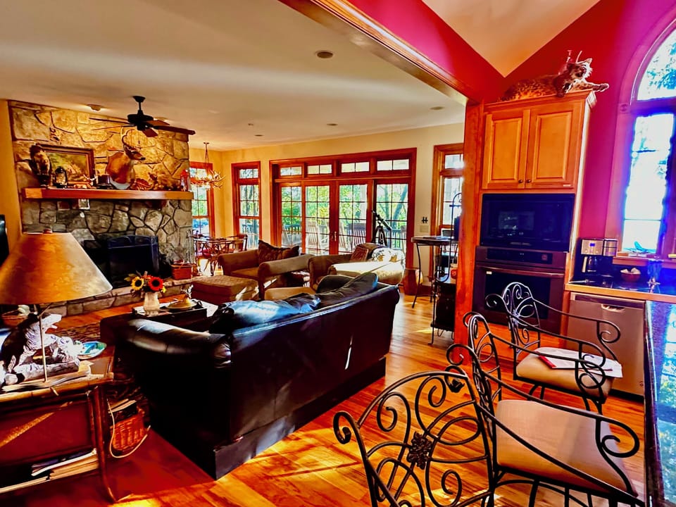 Amazing views from absolutely anywhere in the kitchen & den on the main level.