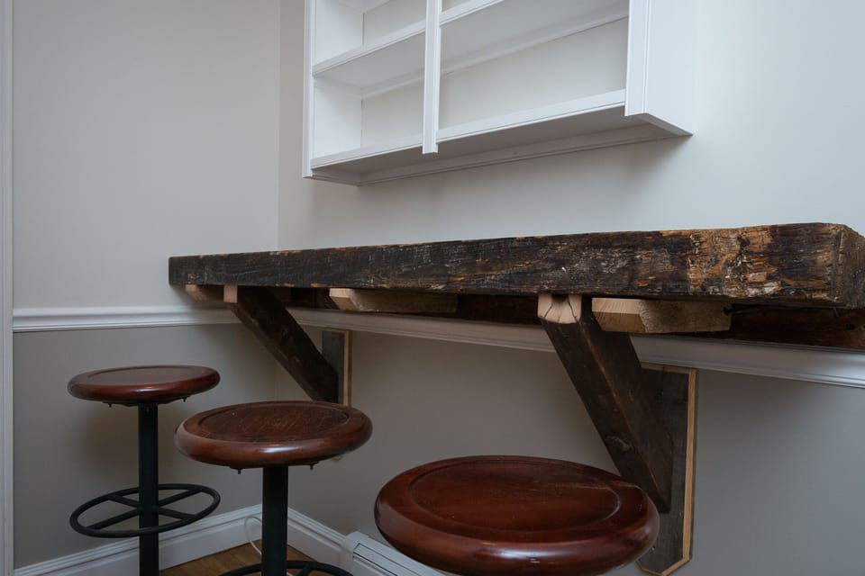 Laptop/wifi station off kitchen