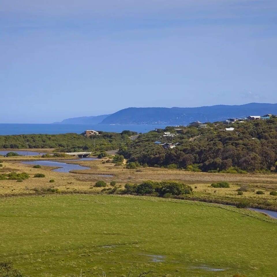 View from all rooms (except childen's downstairs), ocean and wetlands.