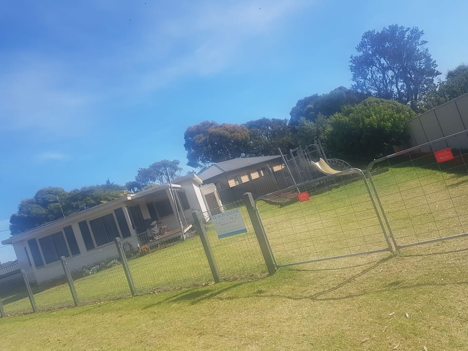 The house is fully fenced and you are welcome to bring your family pet