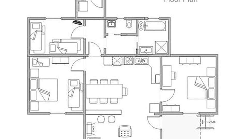 Floor plan of the house.