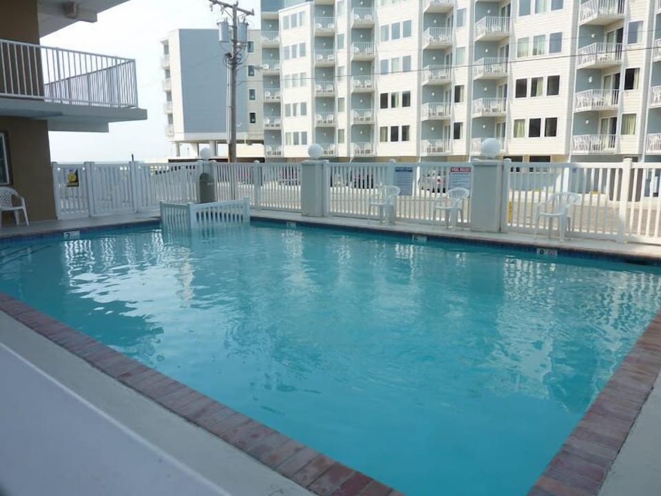 close up of the pool