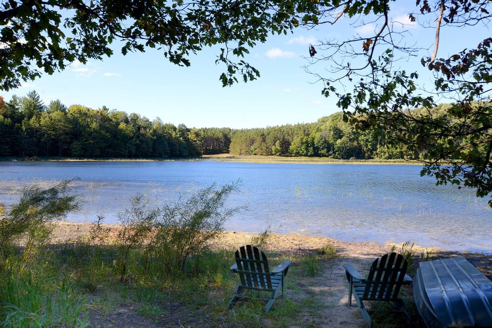 Gilbert Lake, from the shore. Photo by John Finn.