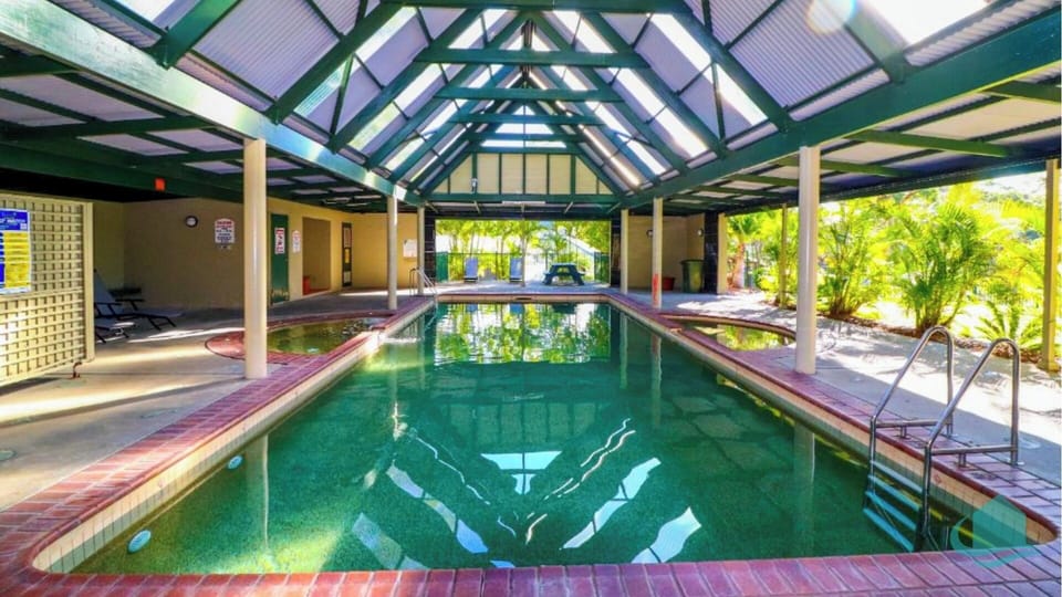 Undercover heated pool