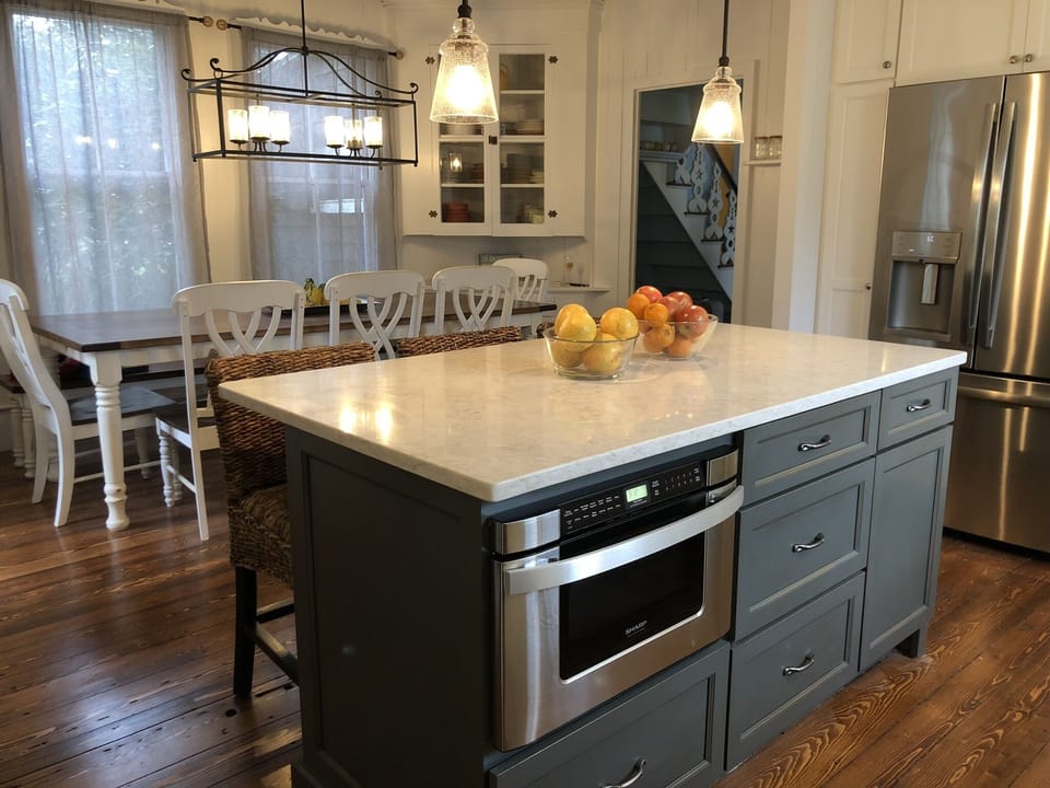 Kitchen Island and Table