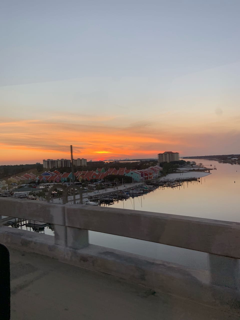 Perdido bridge over Ole River, out to Perdido Pass.