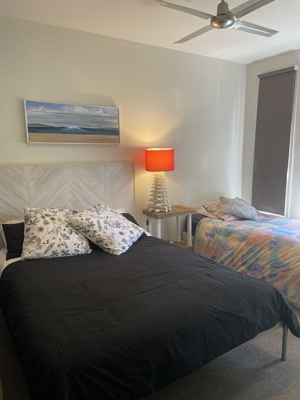 3rd Bedroom (downstairs) with Queen and King Single