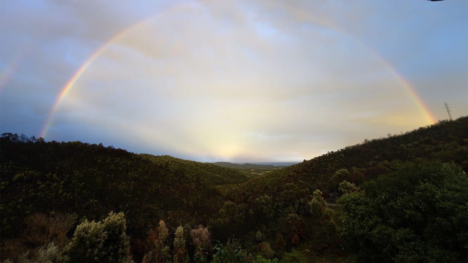 Rainbow view from the house