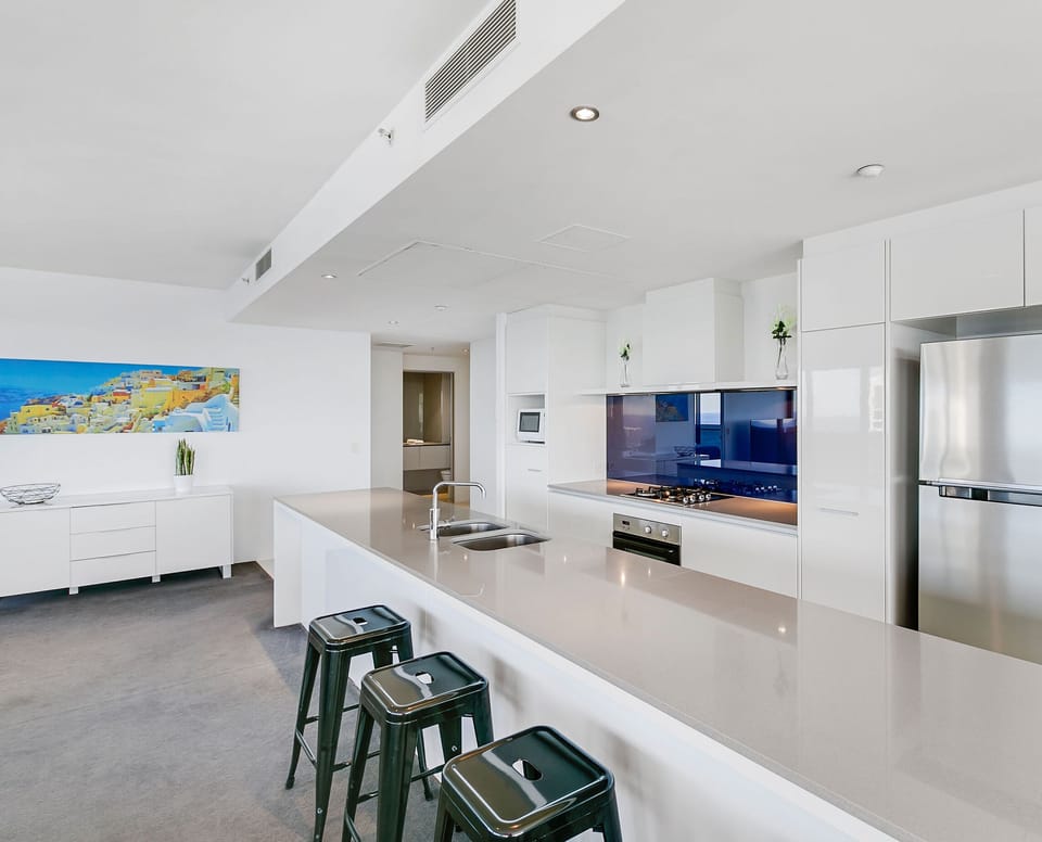 Fully equipped modern kitchen