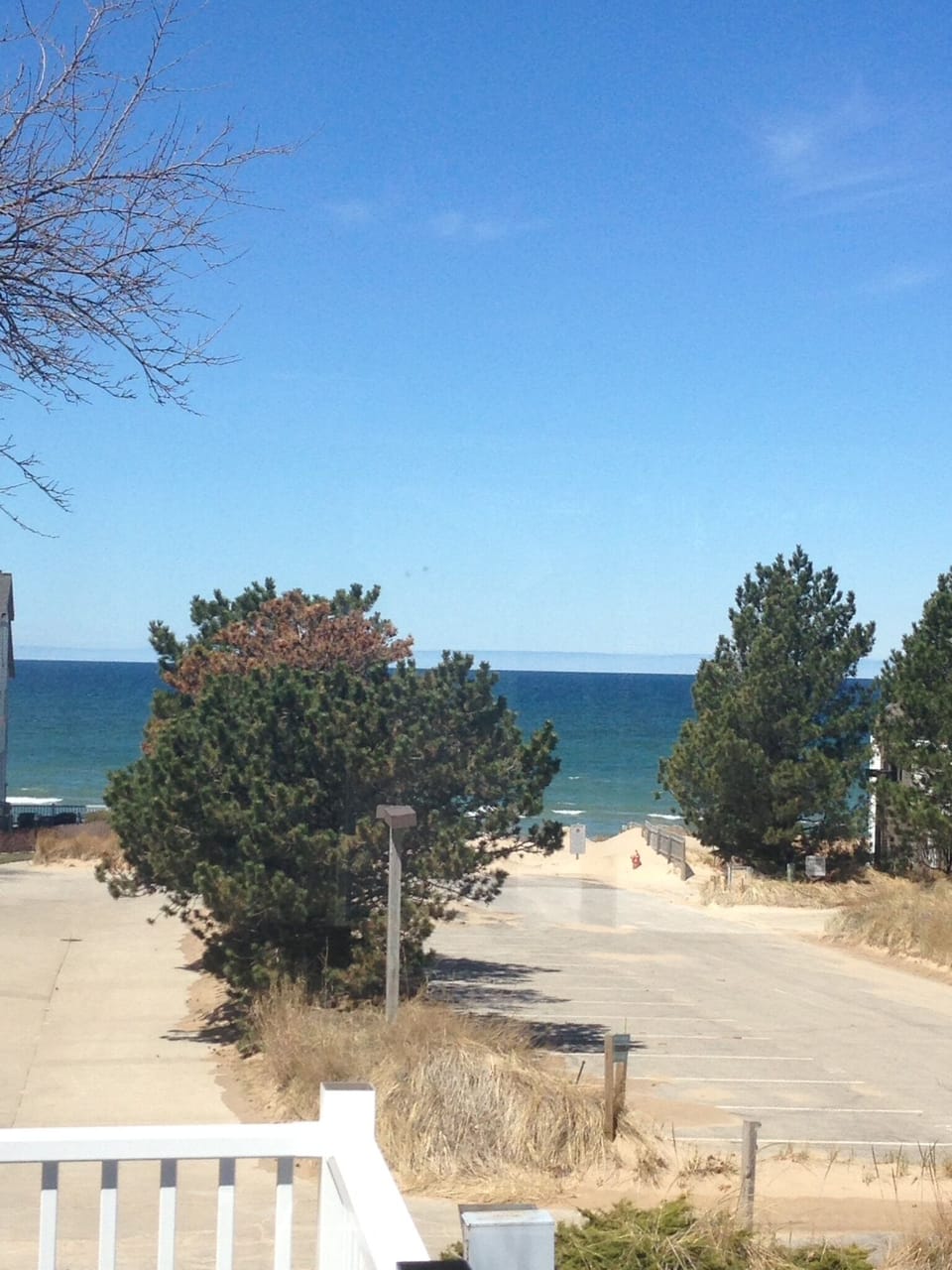 You are closer to the beach than the beach parking lot! Hear & see Lake Michig