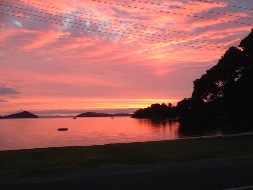 Sunset over Oamaru