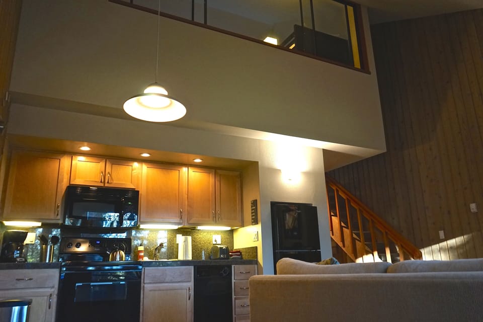 View of window to loft bedroom