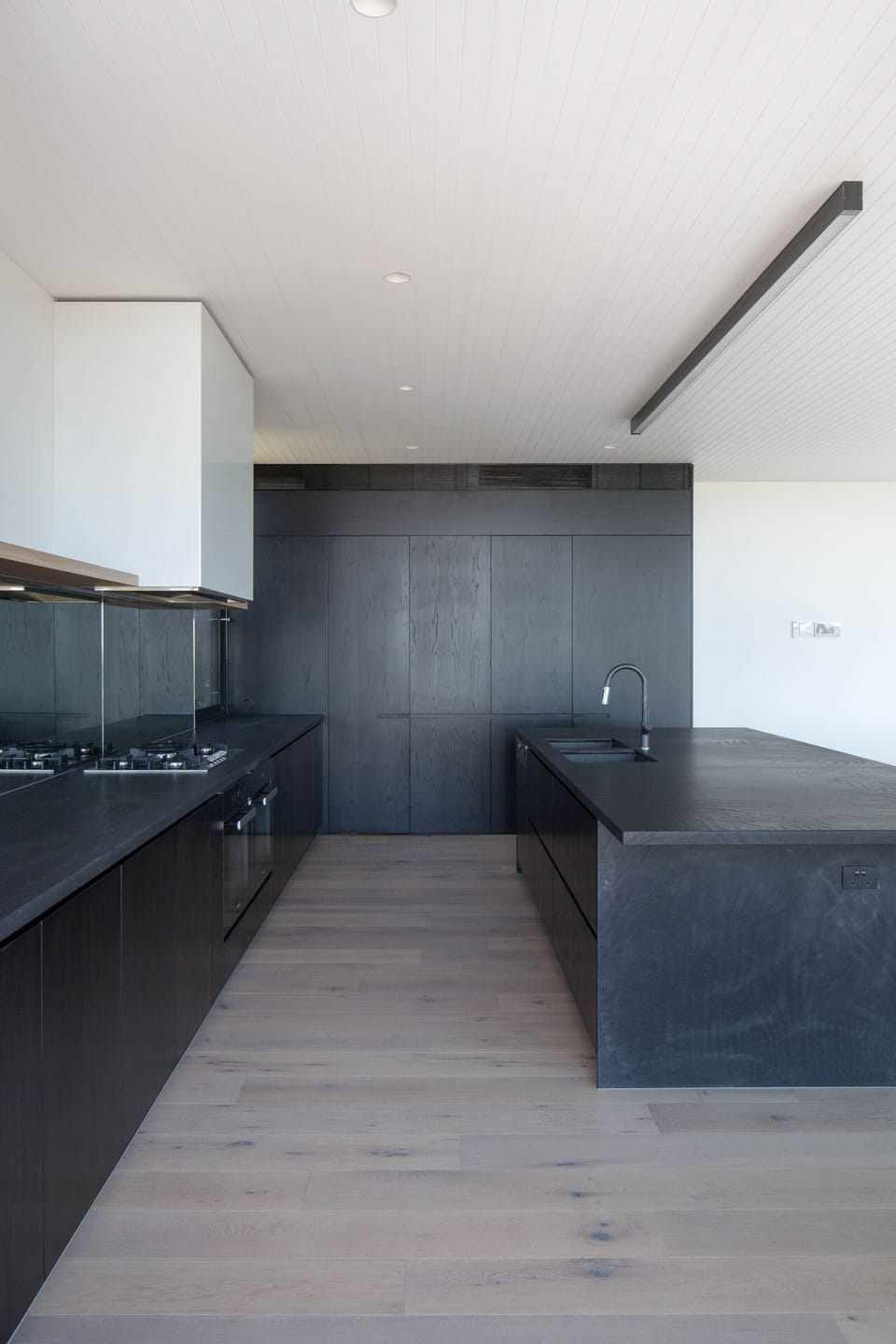 Kitchen with large island bench