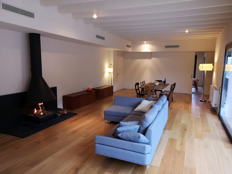 Living Room with Large Couch