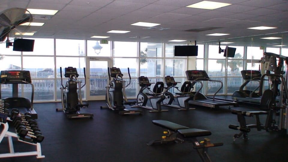 Everything you need to get your workout in while looking at the Gulf!