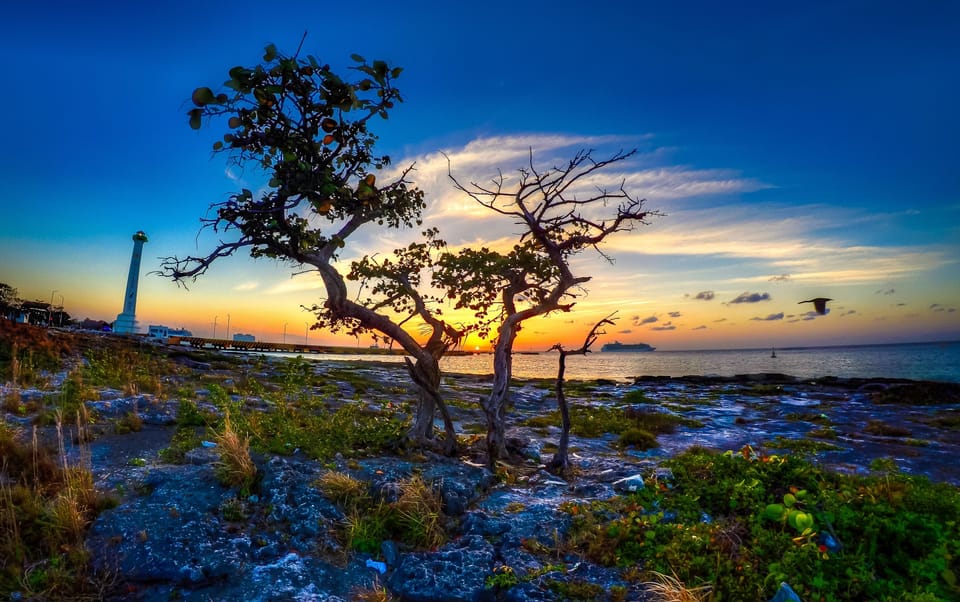 Beautiful Cozumel sunset from just down the street from Casa Martillo