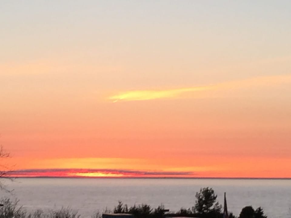 A classic Petoskey sunset from master bedroom