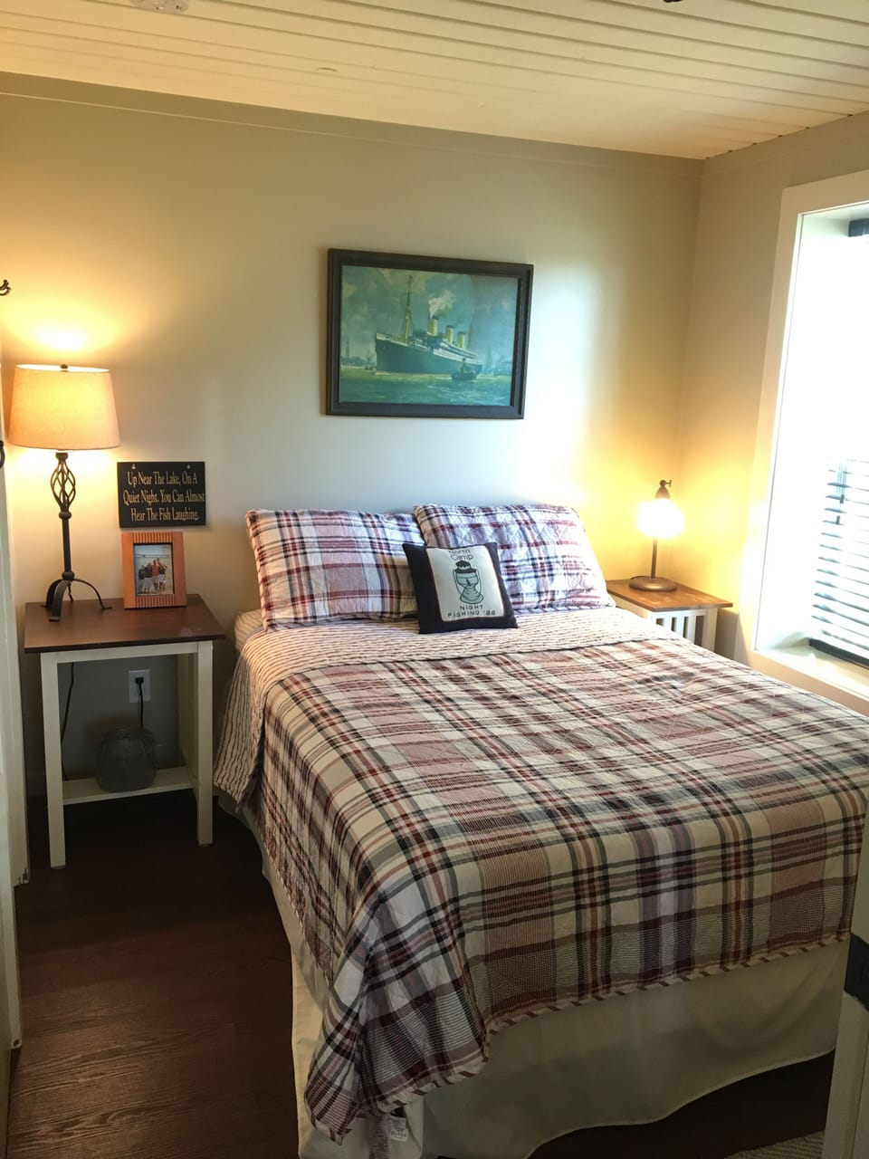 Back bedroom- full size bed  2018(former bunk bed room for you past guests)