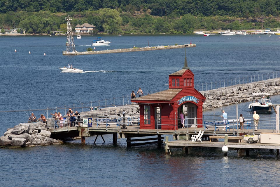 View of Watkins Glen Pier from your town home