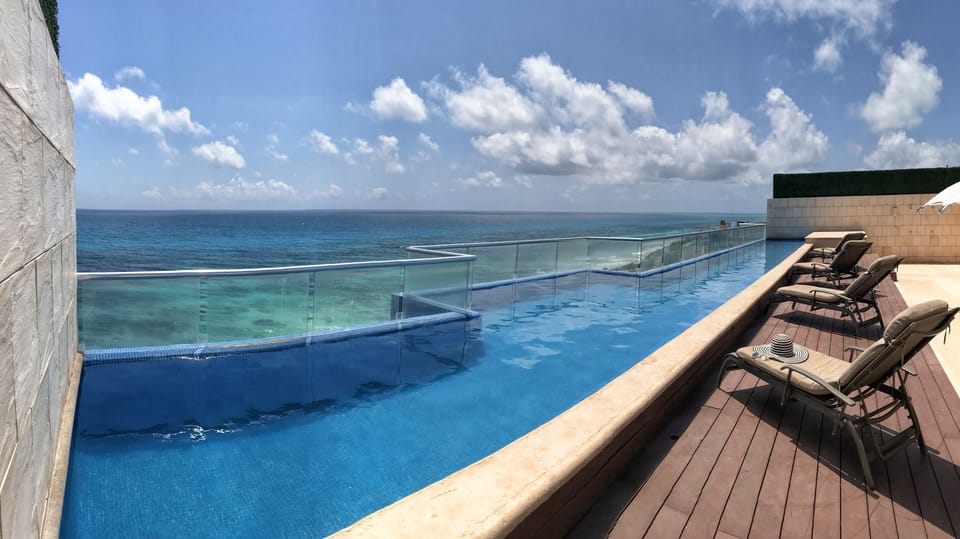 Beautiful views from the refreshing rooftop pool!
