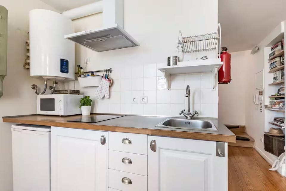 kitchen with seating area