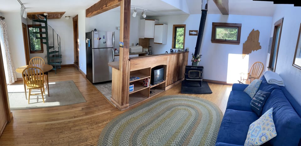 Pano View of Downstairs, Smaller Cottage