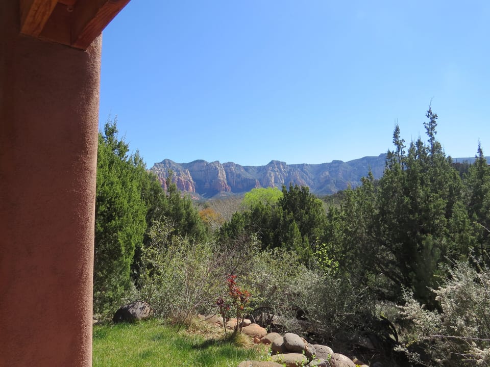 Beautiful view from patio and living room