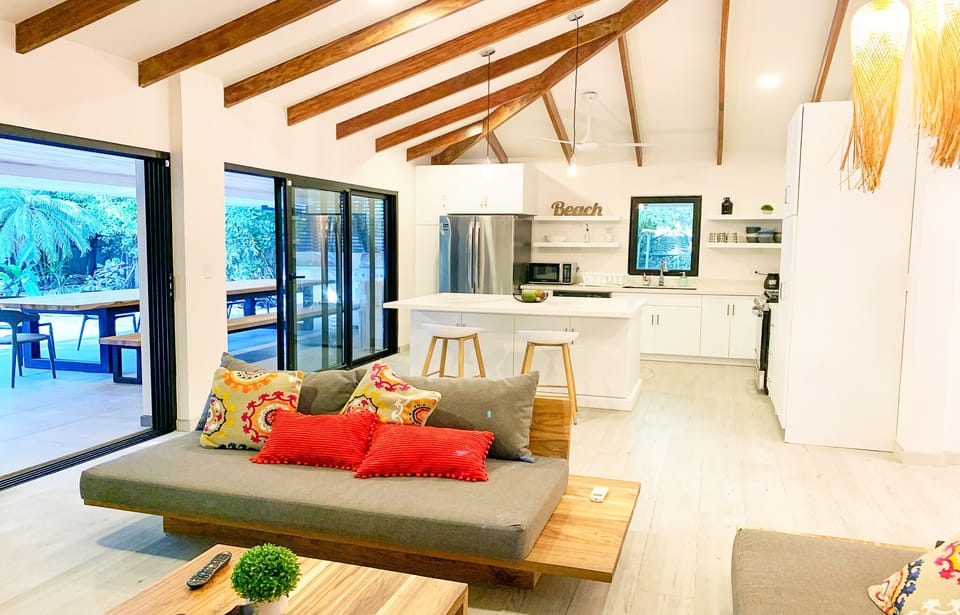 Open plan indoor living area