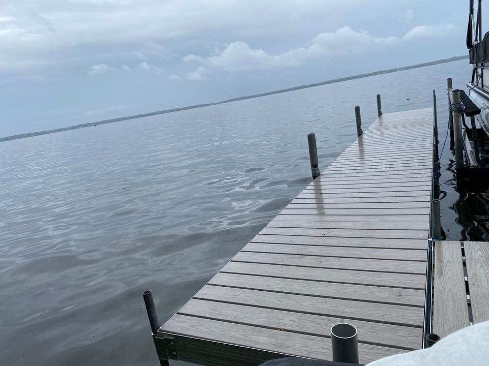Extra dock space for a boat rental. 