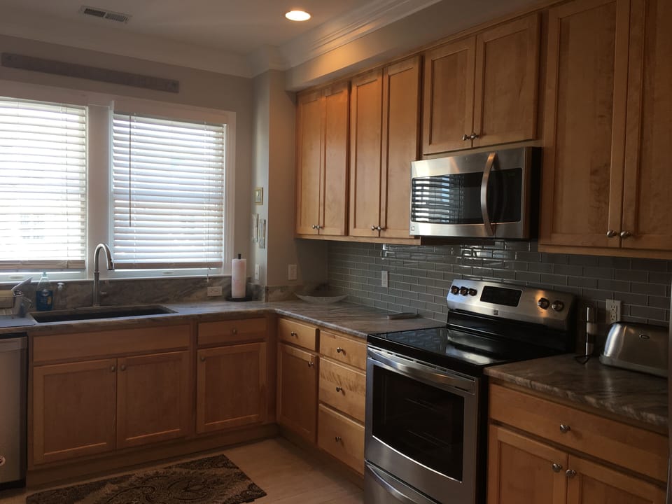 updated kitchen with new granite and appliances