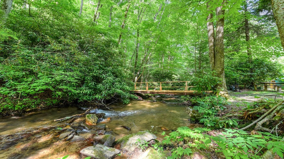 Footbridge over creek