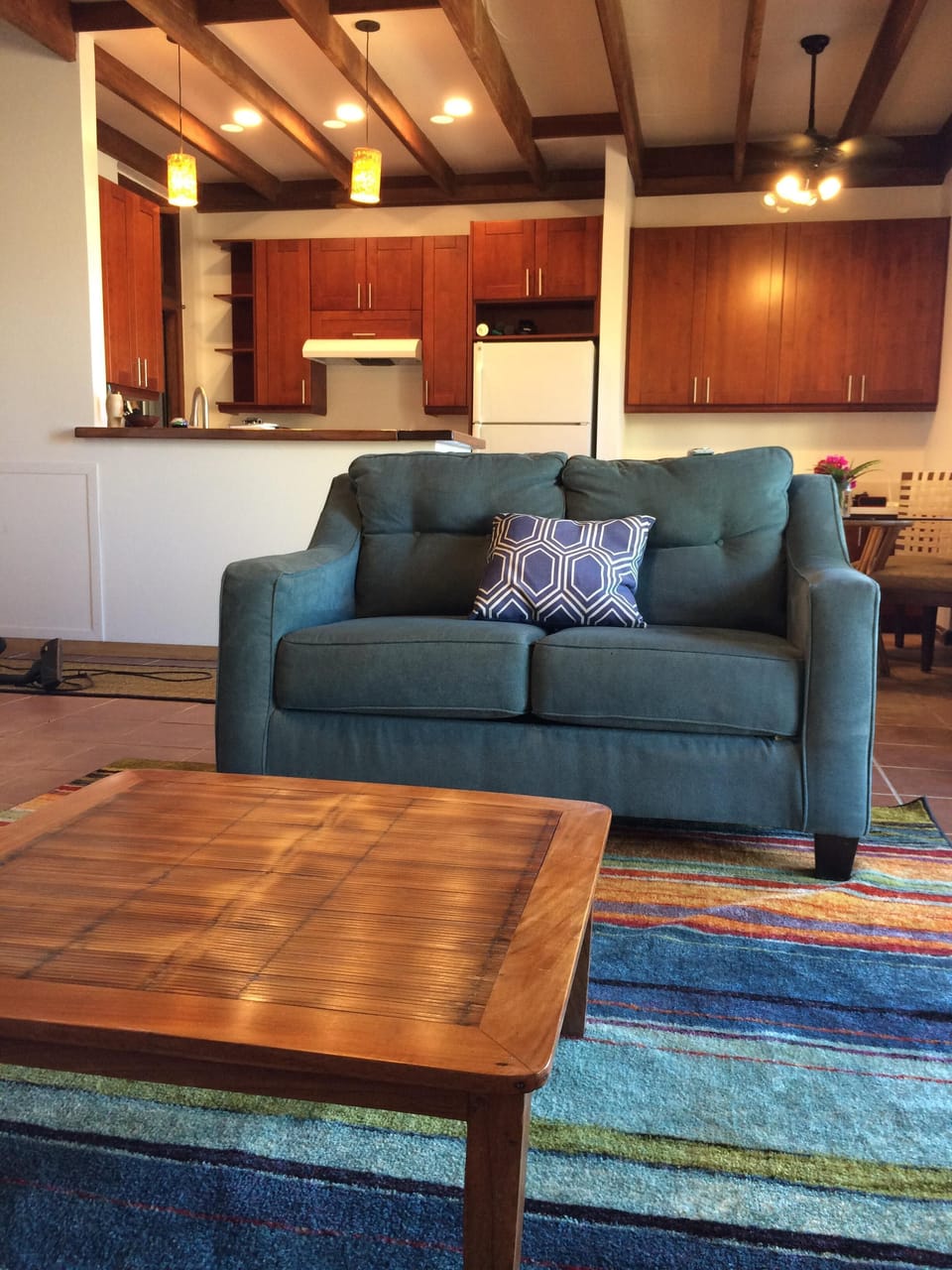 Looking from the living room toward the kitchen.