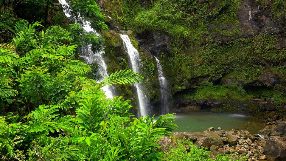 Upper Waikani Falls.
