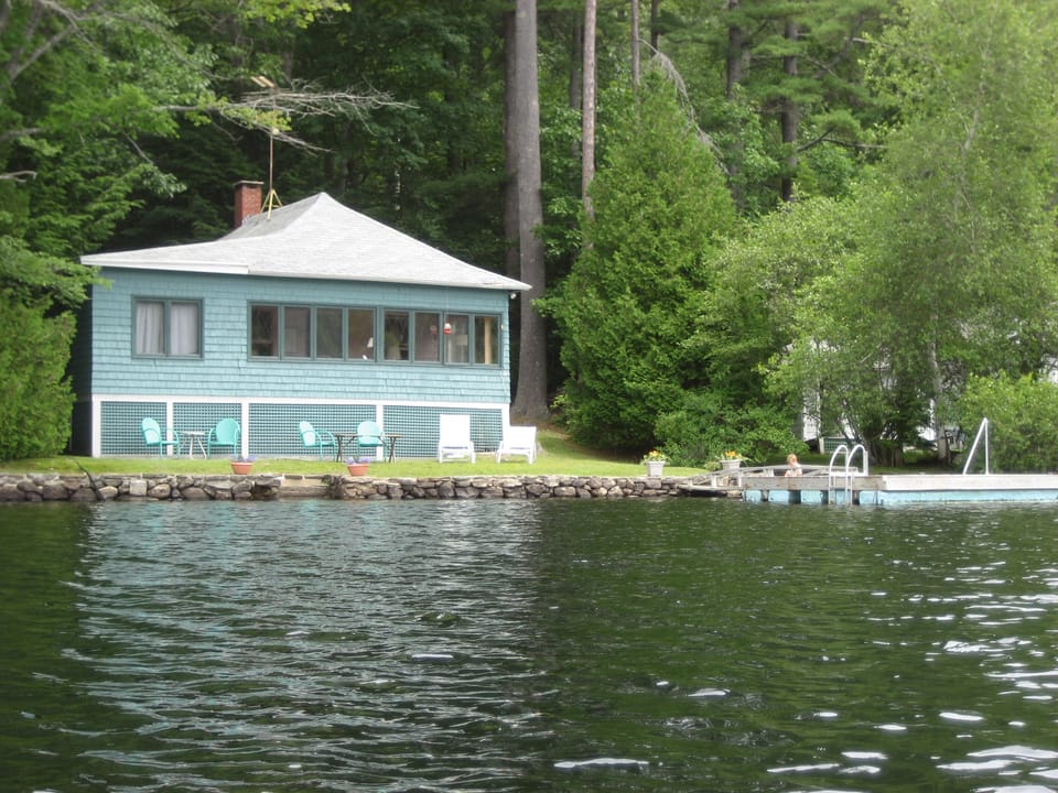 View of cottage from Lake Megunticook