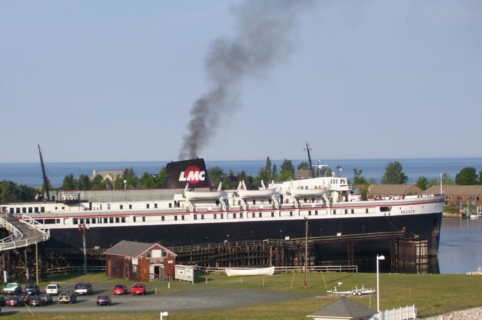 S.S Badger Car Ferry from roof top terrace
