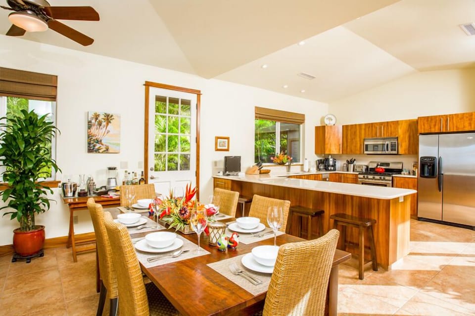 Dining Table Set For Six with Kitchen Bar Seating