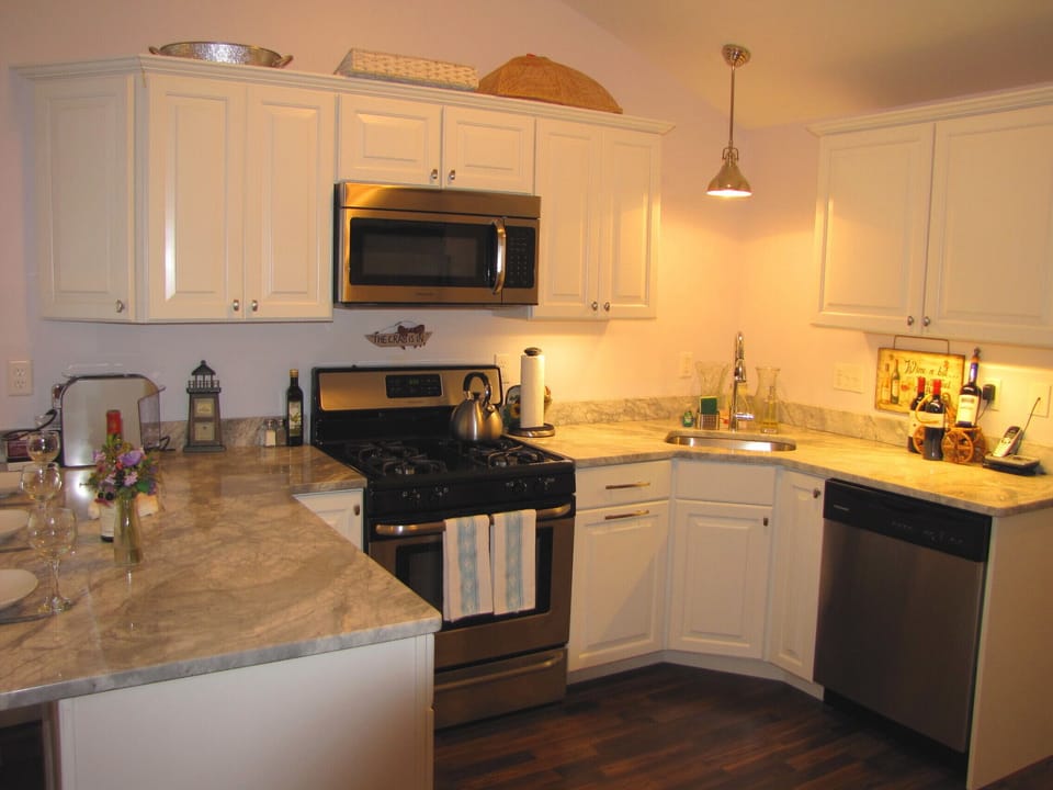 Brand new granite and stainless kitchen