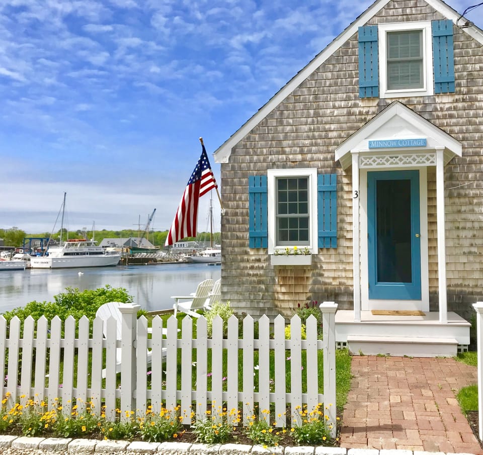Minnow Cottage! In Dock Square on the water.